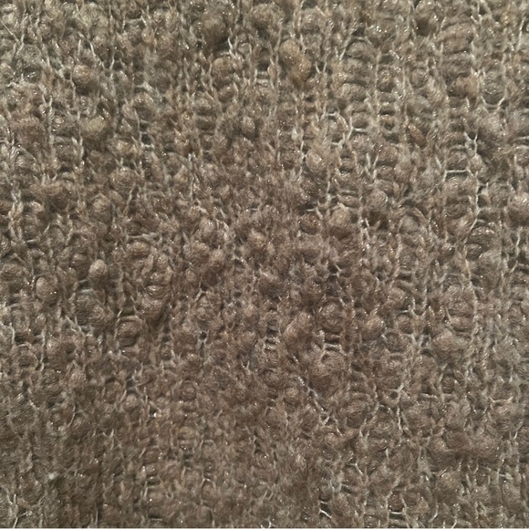 Kate Hill Casual Brown Cowl Neck Sweater Sparkle size Medium - Picture 5 of 8
